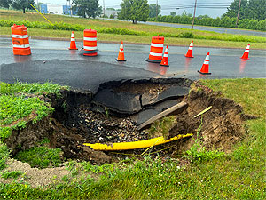 Road collapse Road collapse